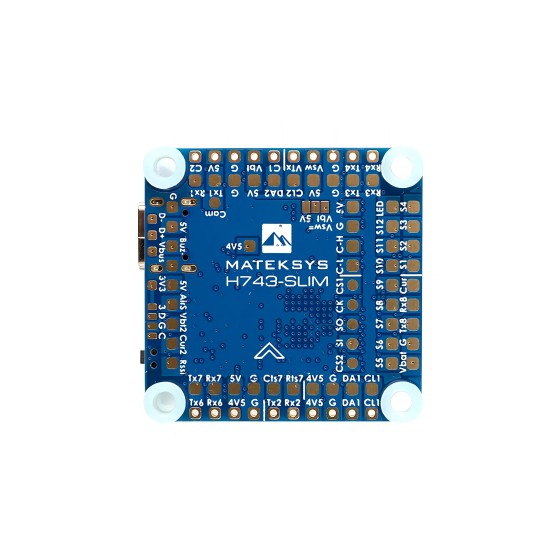 Mateksys MATEK H743-SLIM V3 Flight Controller for FPV with MPU6000 IMU and AT7456E OSD and 5V BEC Support 2S - 8S Lipo Battery